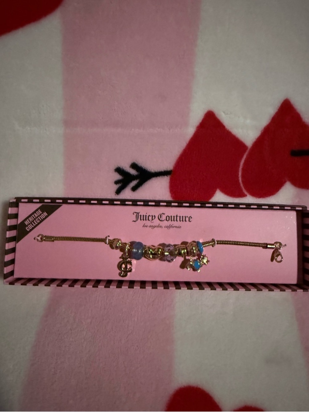 NWT Juicy Couture Heritage Collection Scottie Gold Charm Bracelet